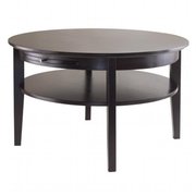 Winsome Trading Winsome Trading 92232 Amelia Round Coffee Table with Pull out Tray - Dark Espresso 92232